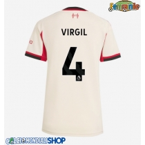 Maglie da calcio Liverpool Virgil van Dijk #4 Seconda Maglia Femminile 2025-26 Manica Corta